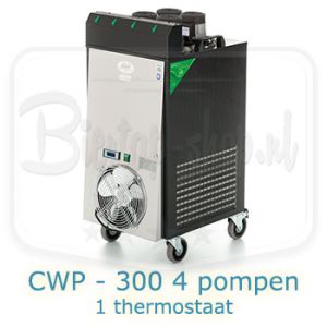 Lindr CWP 300 industriële koeler met 4 pompen en 1 digitale thermostaat