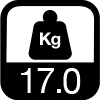 17.0 kg