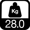 28.0 kg