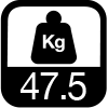 47.5 kg