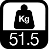 51,5 kg